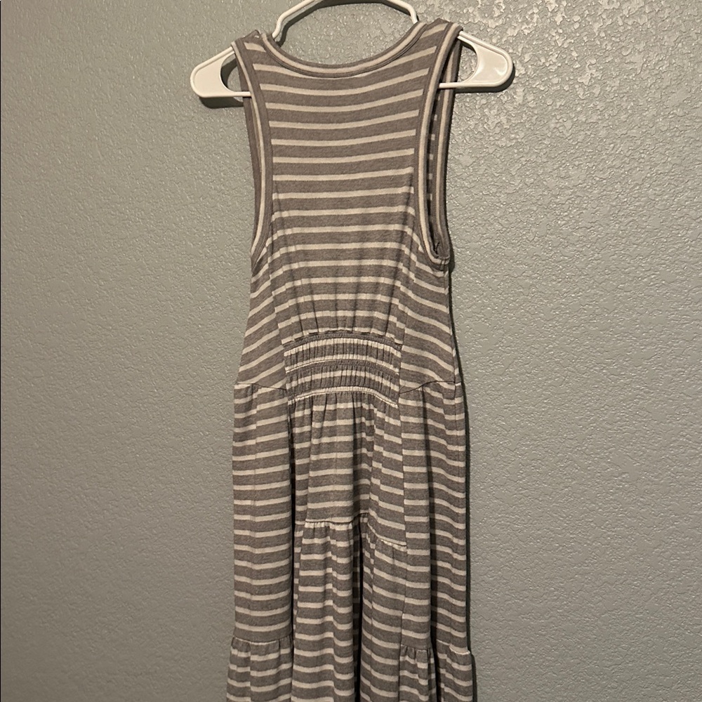 Lucky Brand Gray and White Striped Maxi Dress - Picture 7 of 8